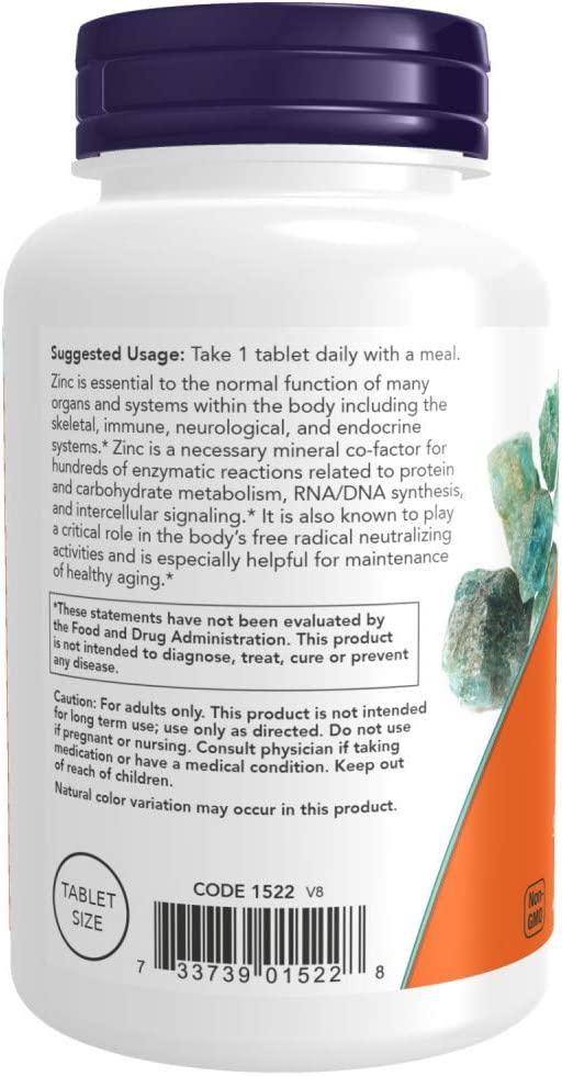 Now Foods, (2 Pack) Zinc, 50 mg, 250 Tablets