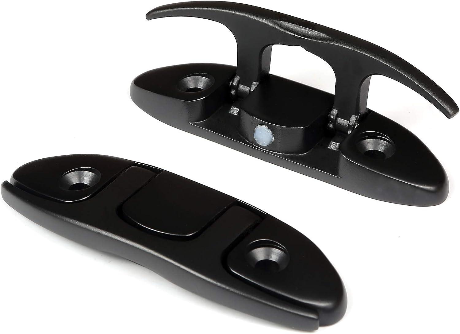 Mxeol Folding Boat Cleats 2 Pack Stainless Steel Dock Cleats with