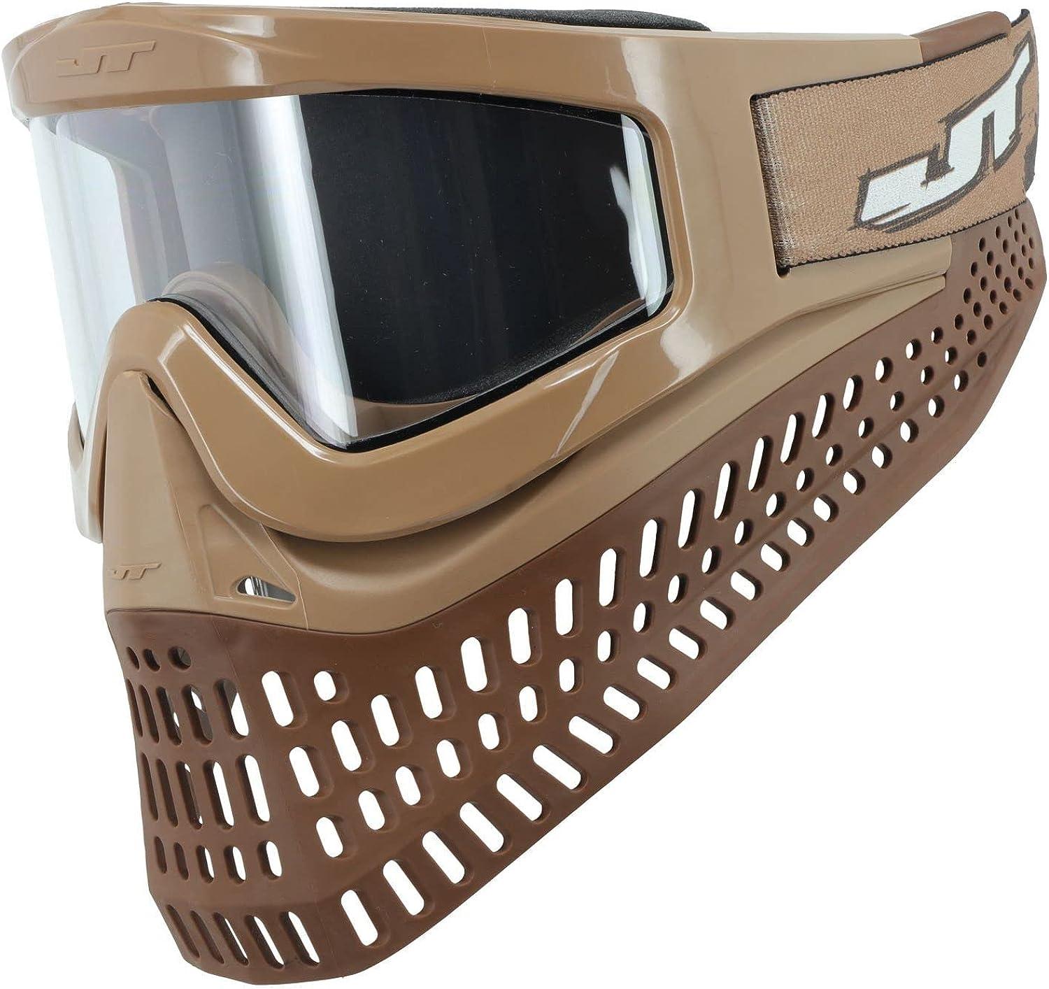 JT Proflex X With Quick Change System and Thermal Lens Paintball Goggle Brown/Terracotta