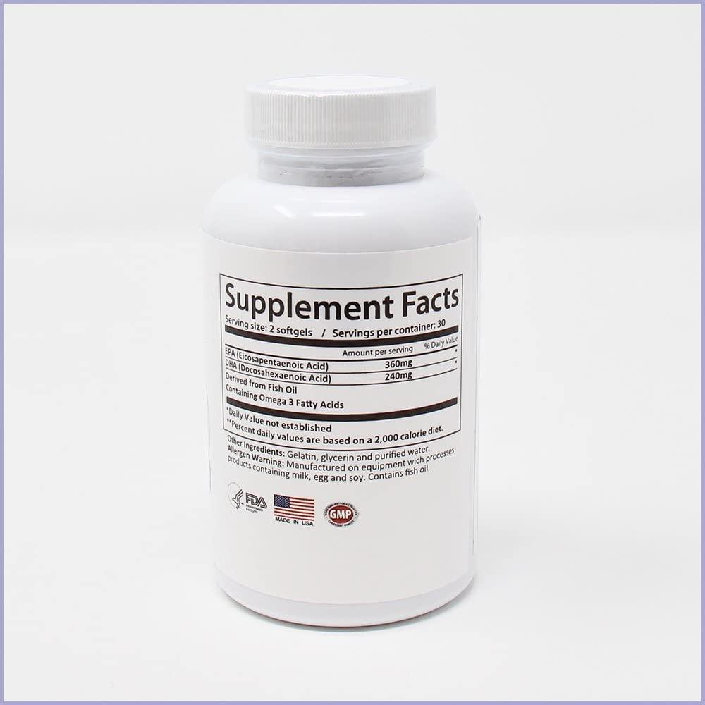 CARSON LIFE DHA & EPA Brain Supplement 60 Capsules Brain