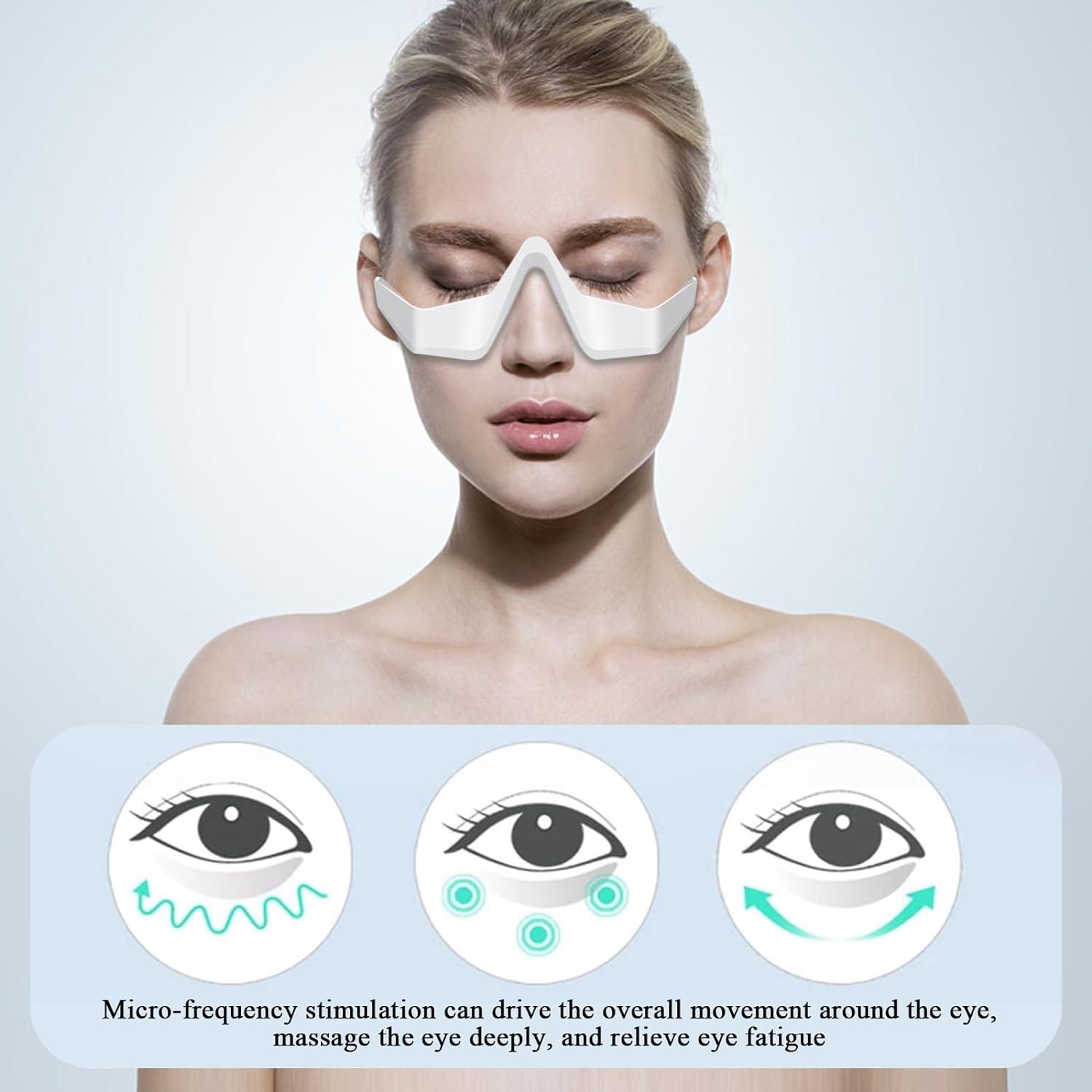3D Eye Massager with Vibration | Eye Care Device for Dark
