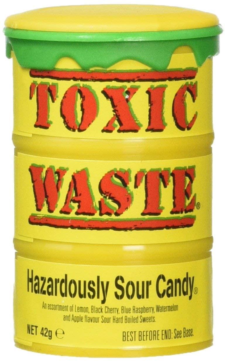 TOXIC WASTE | Exclusive 4 Color Drum Variety Pack Assorted Sour Hard Candy  | Each Drum Contains an Assortment of Color Themed Flavors, 20 Possible