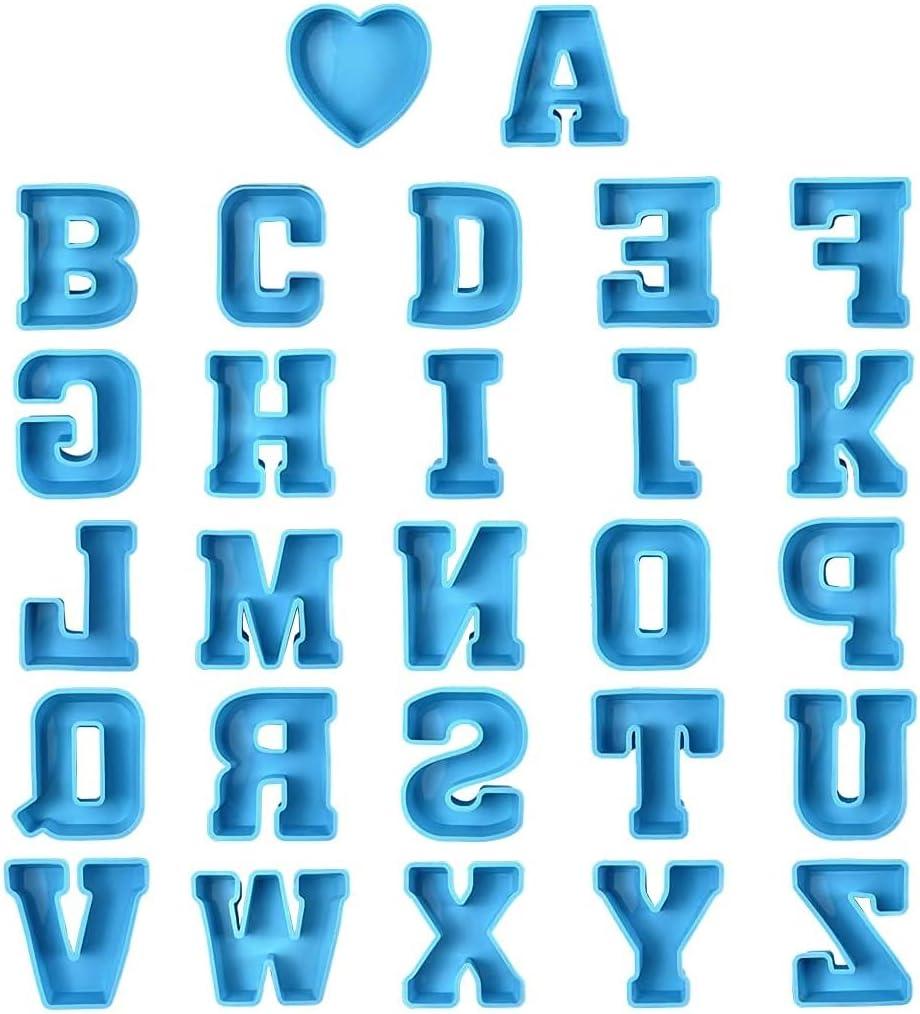 Alphabet Resin Molds Silicone Molds For Resin Casting DIY Letter