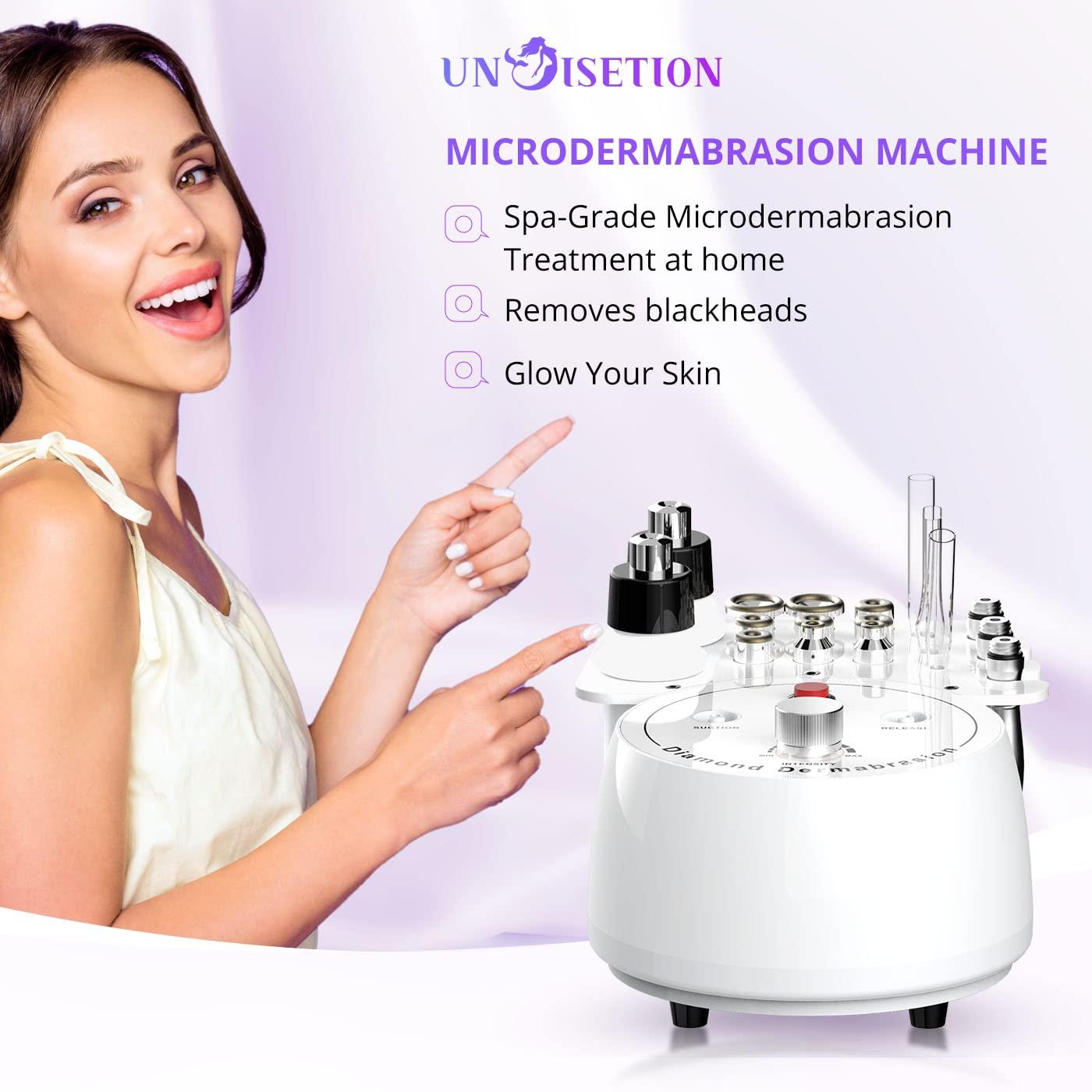 UNOISETION Diamond Microdermabrasion Machine 3 In 1 Diamond