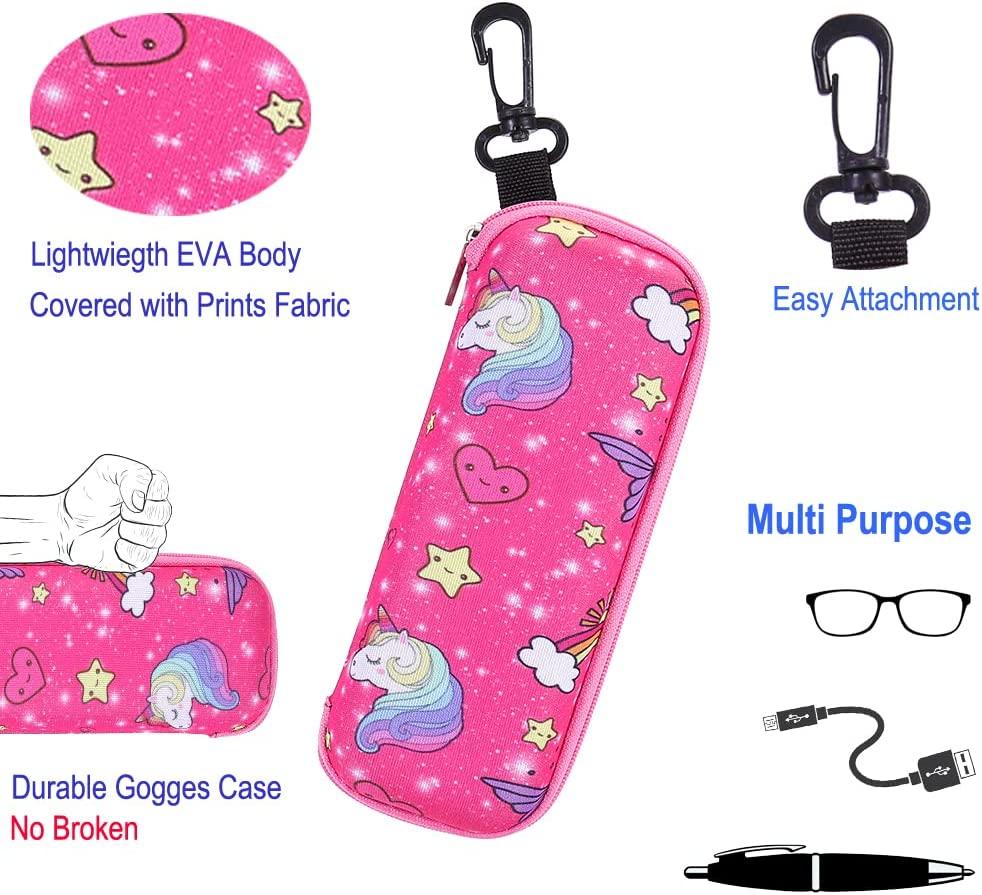 RUIGAO Kids Swim Goggles 3-14 | No Hair Pull | Fabric