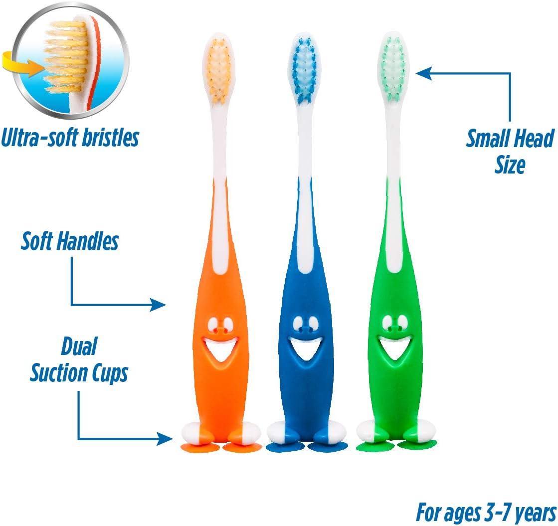 RM Oral Kids Healthy Smiles Soft Toothbrushes 3 Count Twin Pack with