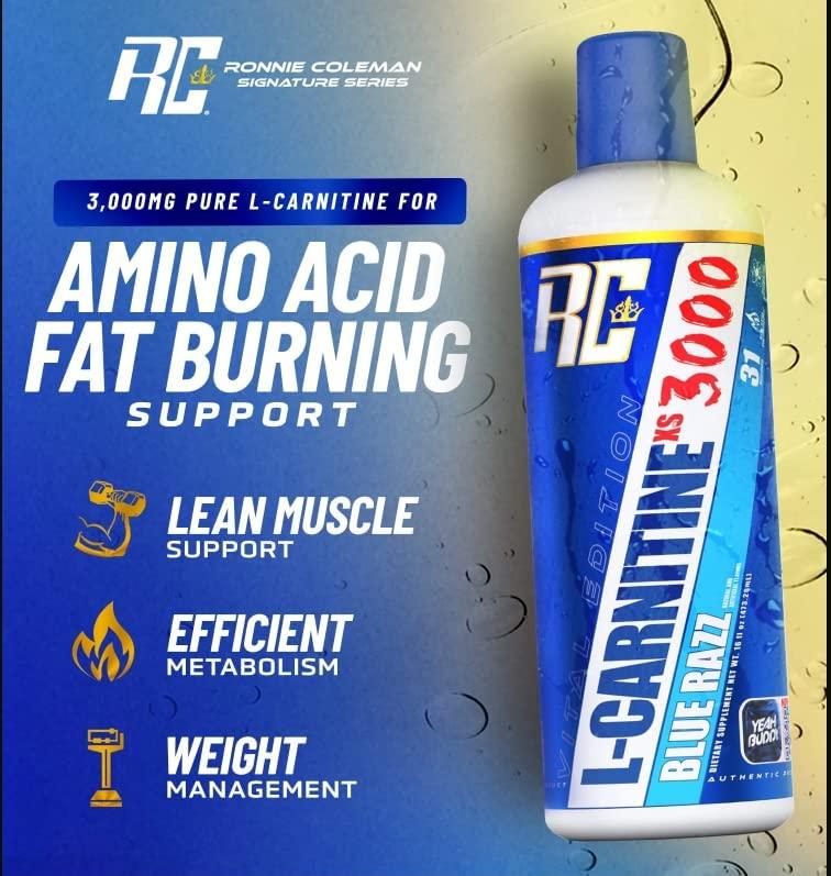 Ronnie Coleman LCarnitine XS 3000 Liquid Amino Acids for Metabolism