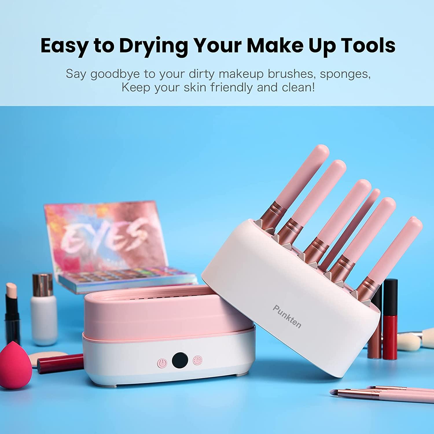 Makeup Brush Dryer Machine,Can Drying 12pcs Makeup Brushes,2pcs Sponges Or  Powder Puff AT Once,Baked Slowly At Constant Temperature Without Hurting  The Bristles,USB Charge(Type-C)
