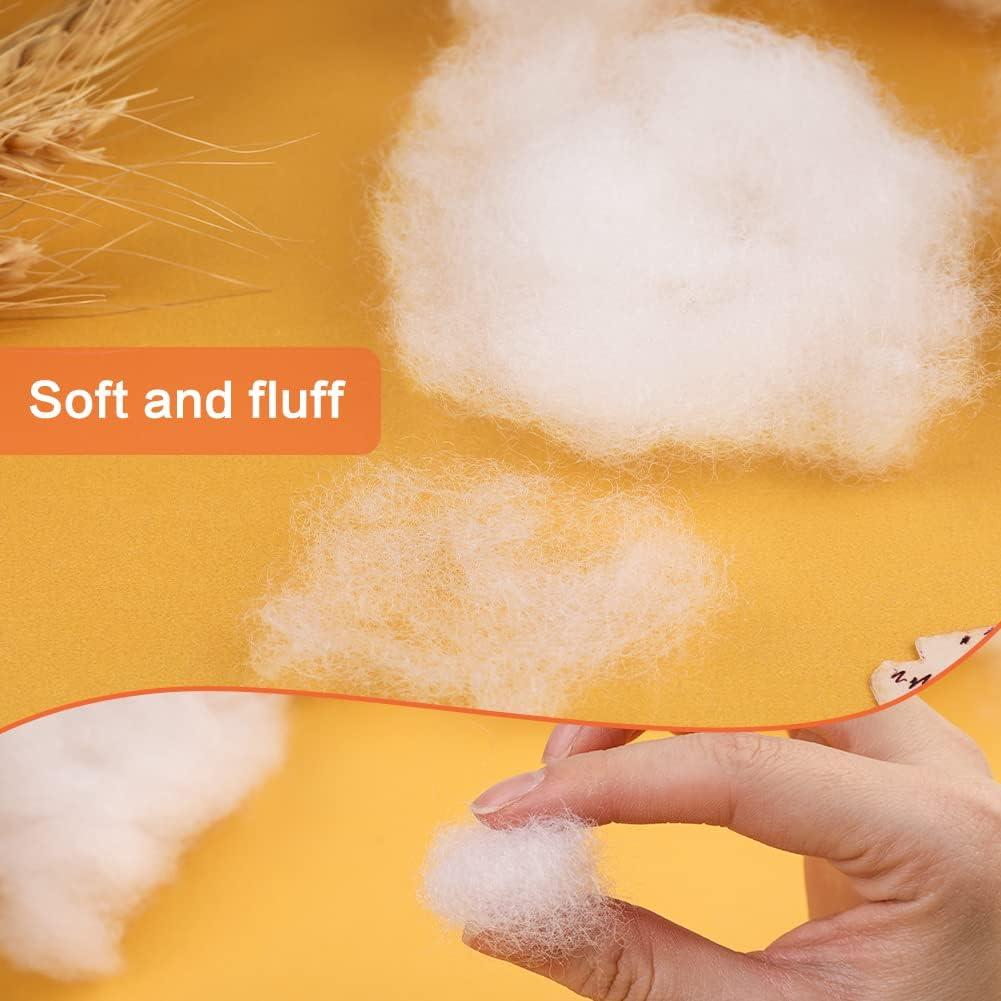  650g/22.93oz White Fiberfill for Crafts, Polyester Fiber Fill,  Premium Stuffing Fiber Fill, Resilience Fill Fibe for DIY Doll Stuffing  Cushion Pillows and Home Decoration Projects : Arts, Crafts & Sewing