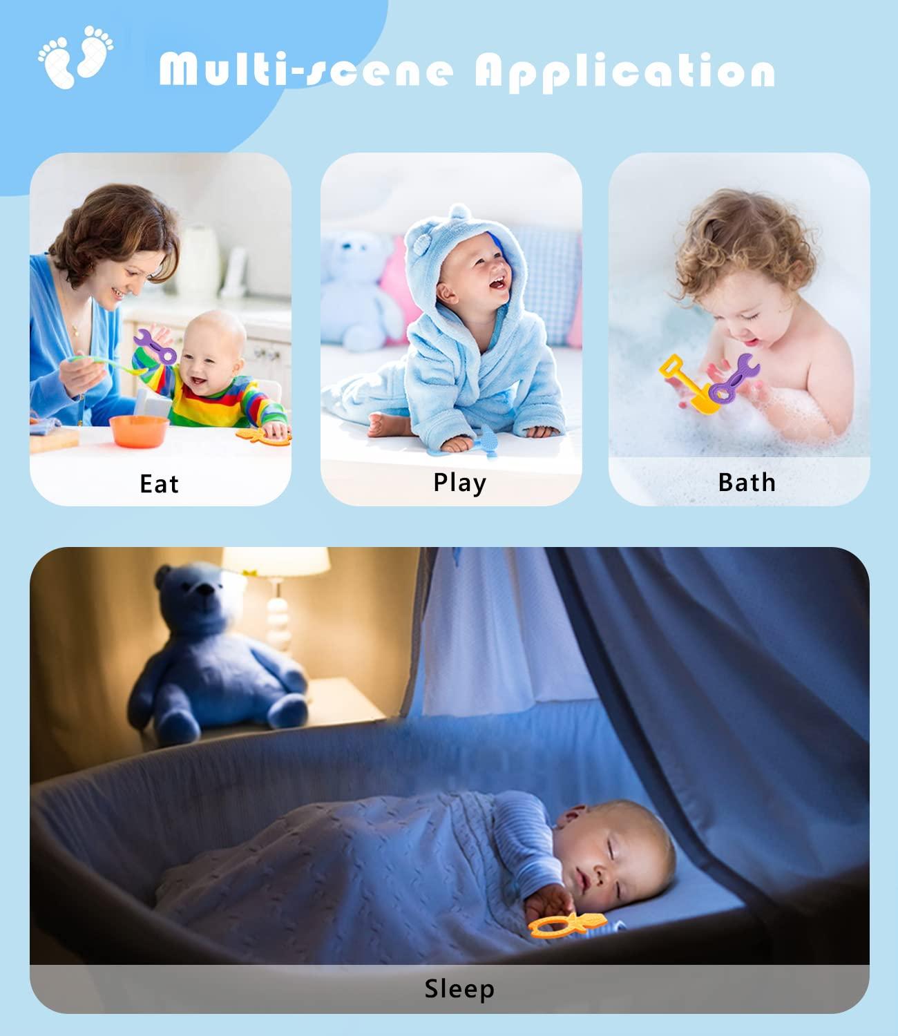 Baby Teething Toys Set BPA Free Silicone Teether Tools for