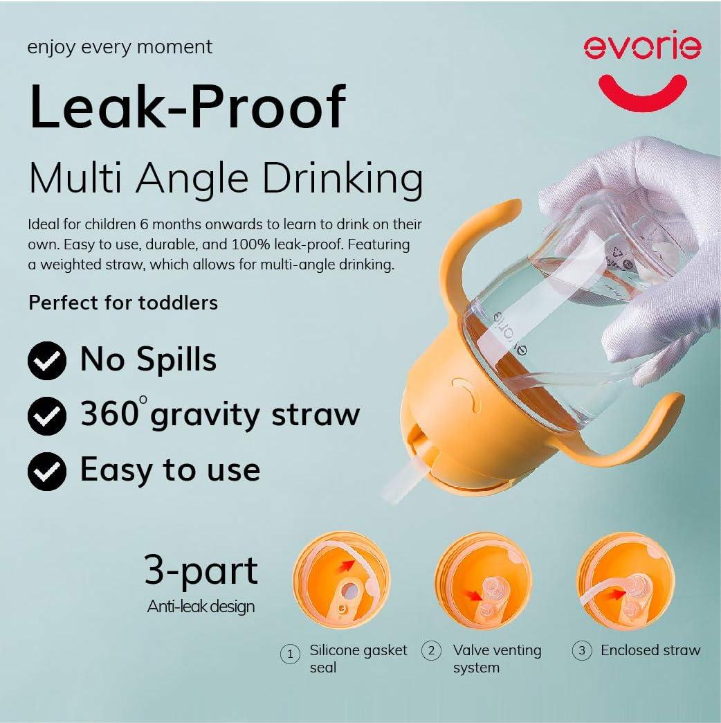 360 Degree Leak Proof Cup Baby Learning Drinking Water Bottle Anti