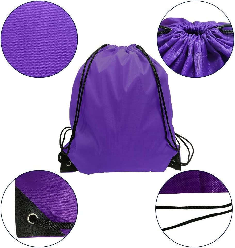 Drawstring Bags 36 Pcs String Bag Backpack Cinch Bag Draw String Back Sack  Nylon Drawstring Bag 12 Colors 12 Colors 36
