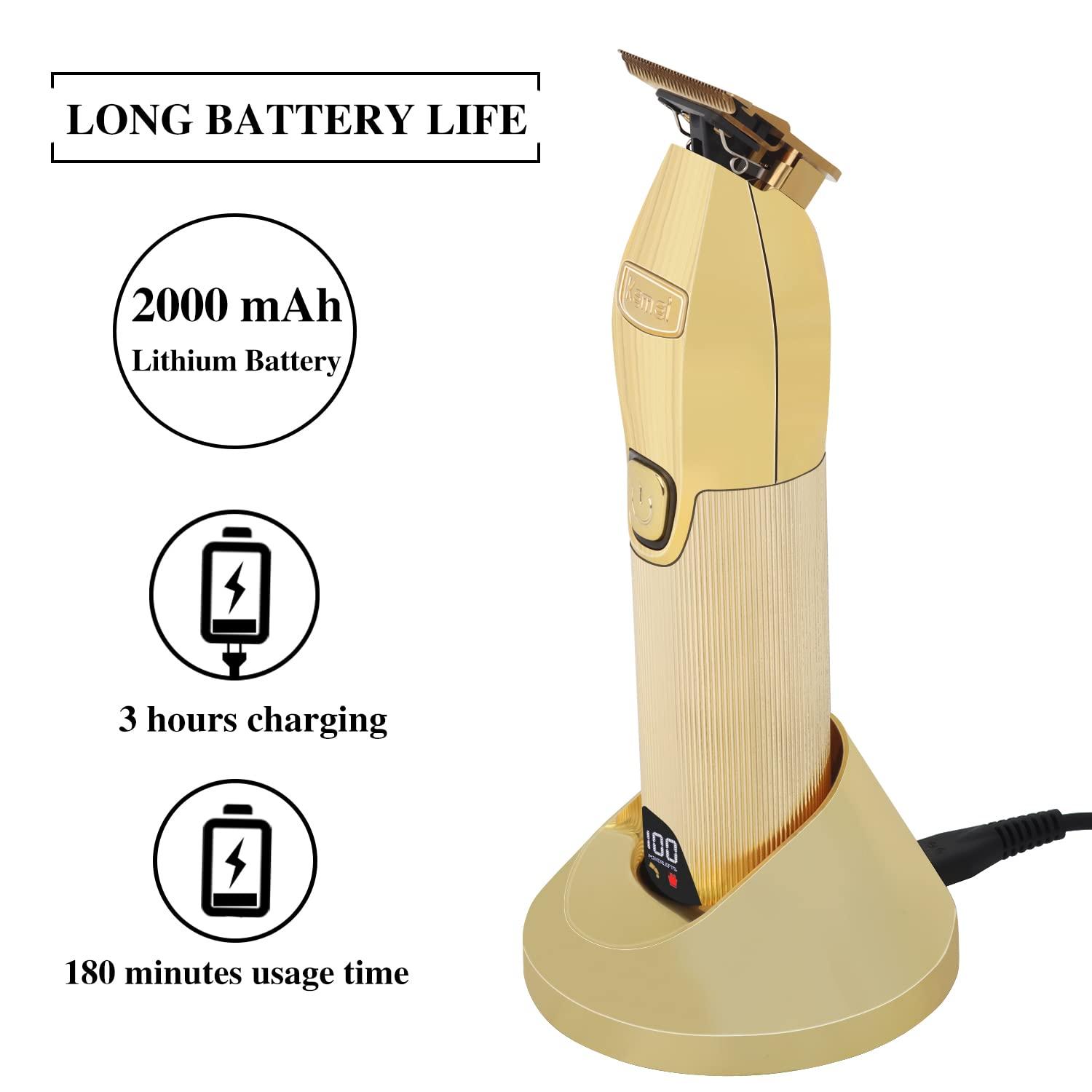 Kemei Hair Clipper for Men Professional Hair Trimmer Barbers Beard