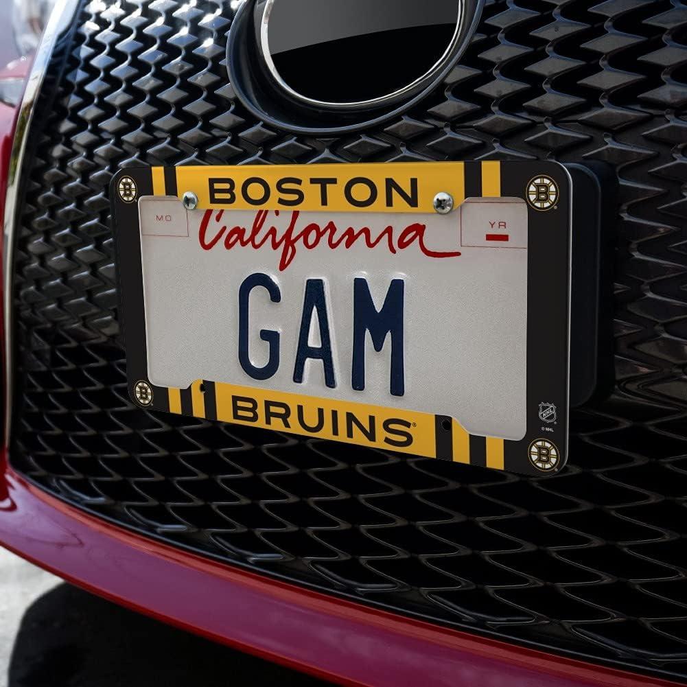 Boston Bruins Grill Stripe License Plate Tag Frame