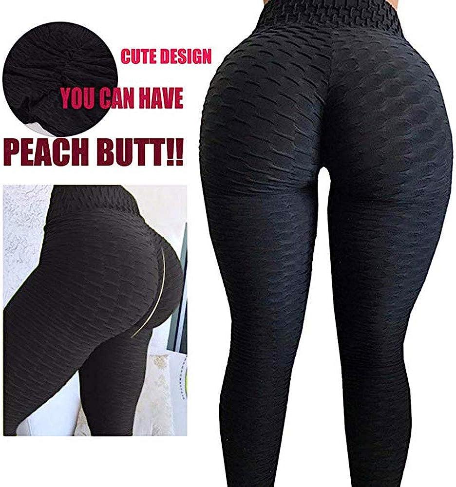 Booty Lifting Texture Yoga Leggings Women's high Waist Textured Yoga Pants  : : Clothing, Shoes & Accessories