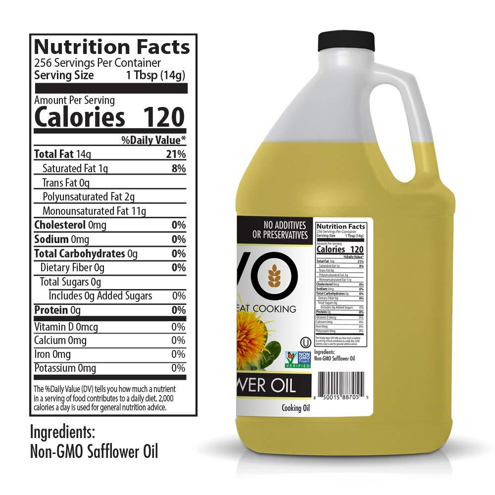 AVO Naturally Processed NONGMO High Oleic Safflower Oil, 1 Gallon