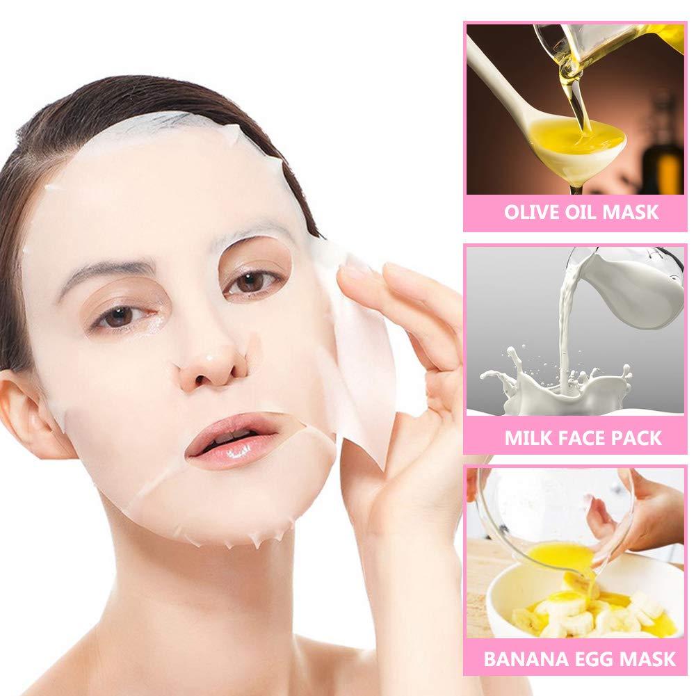 Cayanmydery 100 Pieces Compressed Facial Mask Sheet Beauty DIY Disposable Mask Paper Natural