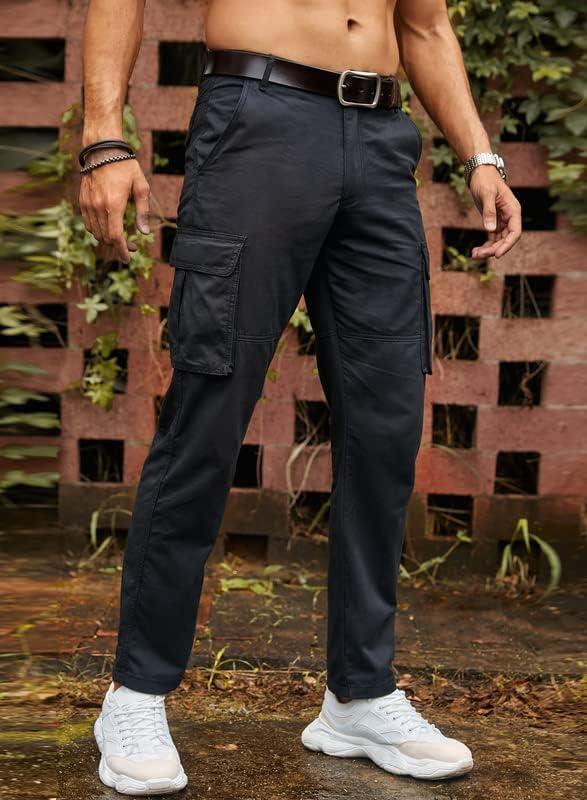Men's Plus Size Pants Casual Cargo Pants Loose Fit Solid Color Overalls  Utility Pants Wide Legs Pants with Pockets(Black,Large) at Amazon Men's  Clothing store