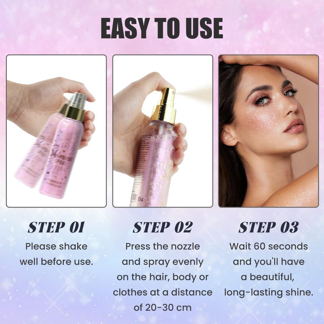 Buy Glitter Spray for Hair & Body - Quick-Drying Waterproof Shimmer  (Copper) | Perfect for Festivals & Stage Makeup - 3.72 fl oz | Buy Now with  Express International Delivery | GoSupps.com