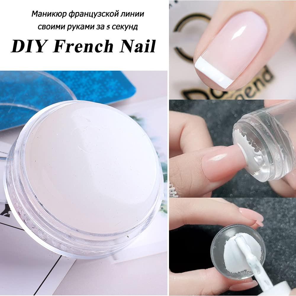 1/5pcs 2.8cm Transparent Silicone Stamper Nail Art Stamping Head For French  Nail Tips Clear Jelly Nail Stamper Replacement | Wish