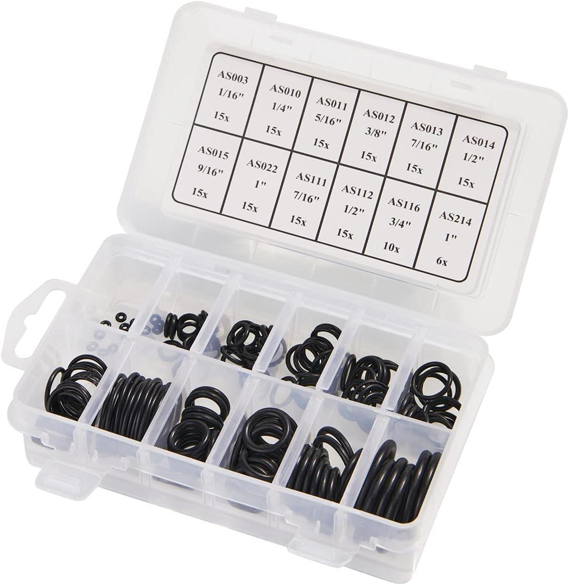 BUSYCORNER 166 Pieces Scuba ORing Kit Scuba Diving Rubber Orings, for