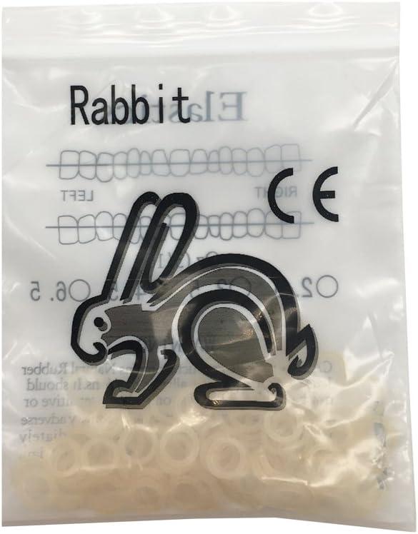 Nc 1000pcs Dental Elastics Orthodontic Rubber Bands Ties Braces 3.5oz Zoo Pack 10bags (Rabbit 3/16" 3.5oz