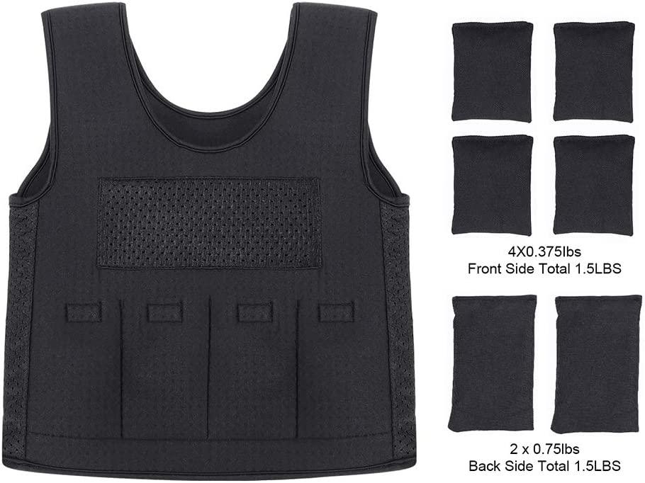 Kids Weighted Vest for Sensory Issues (Ages 10+) 3lbs Removable