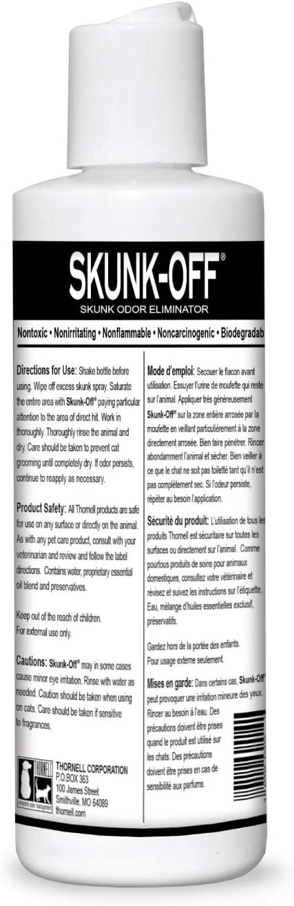 Skunk Off Pet Shampoo Safe for Head & Face 8-Ounce