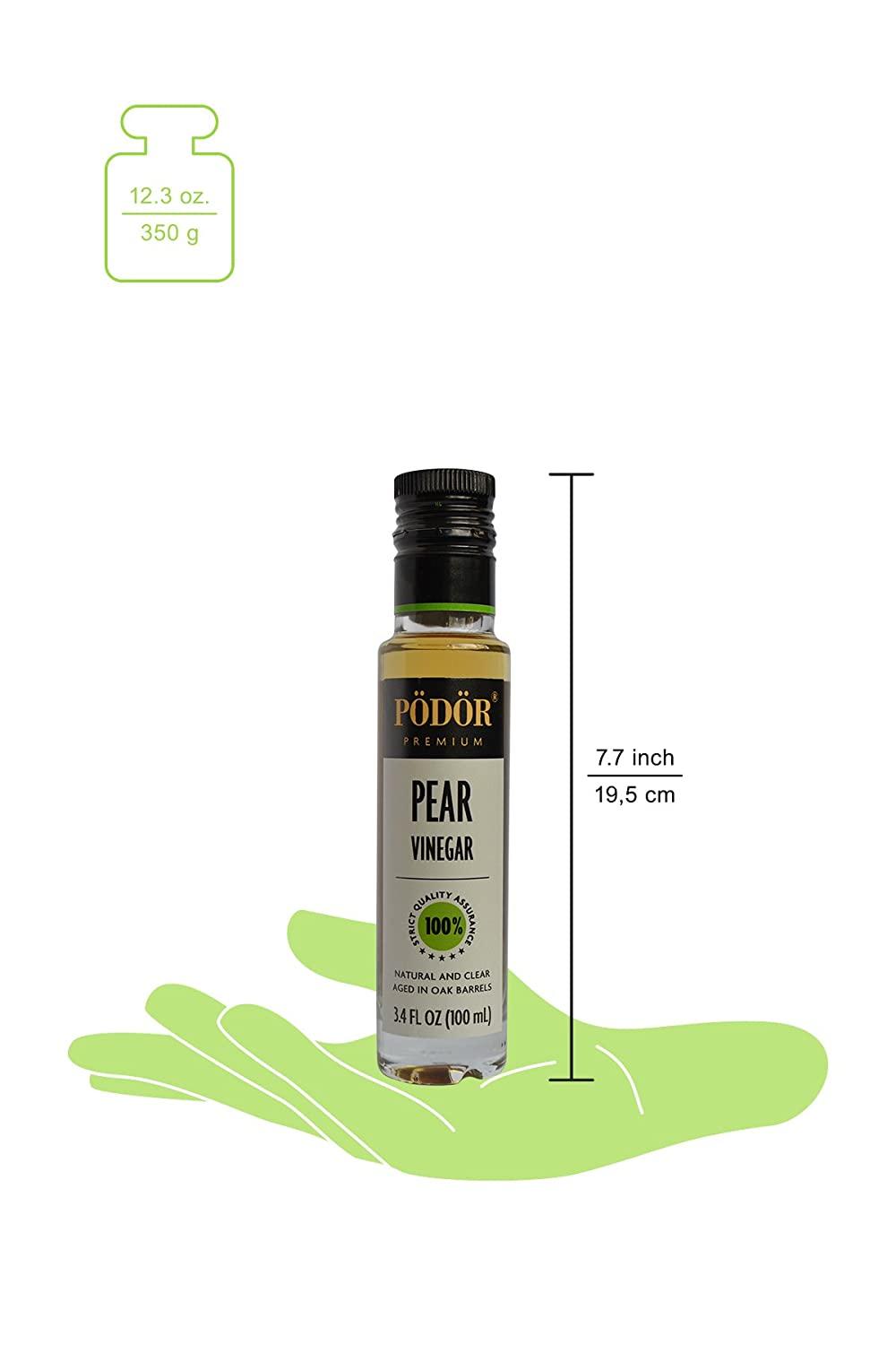 PDR Premium Pear Vinegar 3.4 fl. Oz. 100 Natural, Aged in Oak