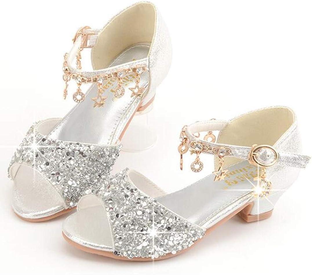 LFHT Girls Glitter Rhinestone Dress Sandals - Silver, Size 2 Little Kid |  Buy Now with Express International Delivery | GoSupps.com