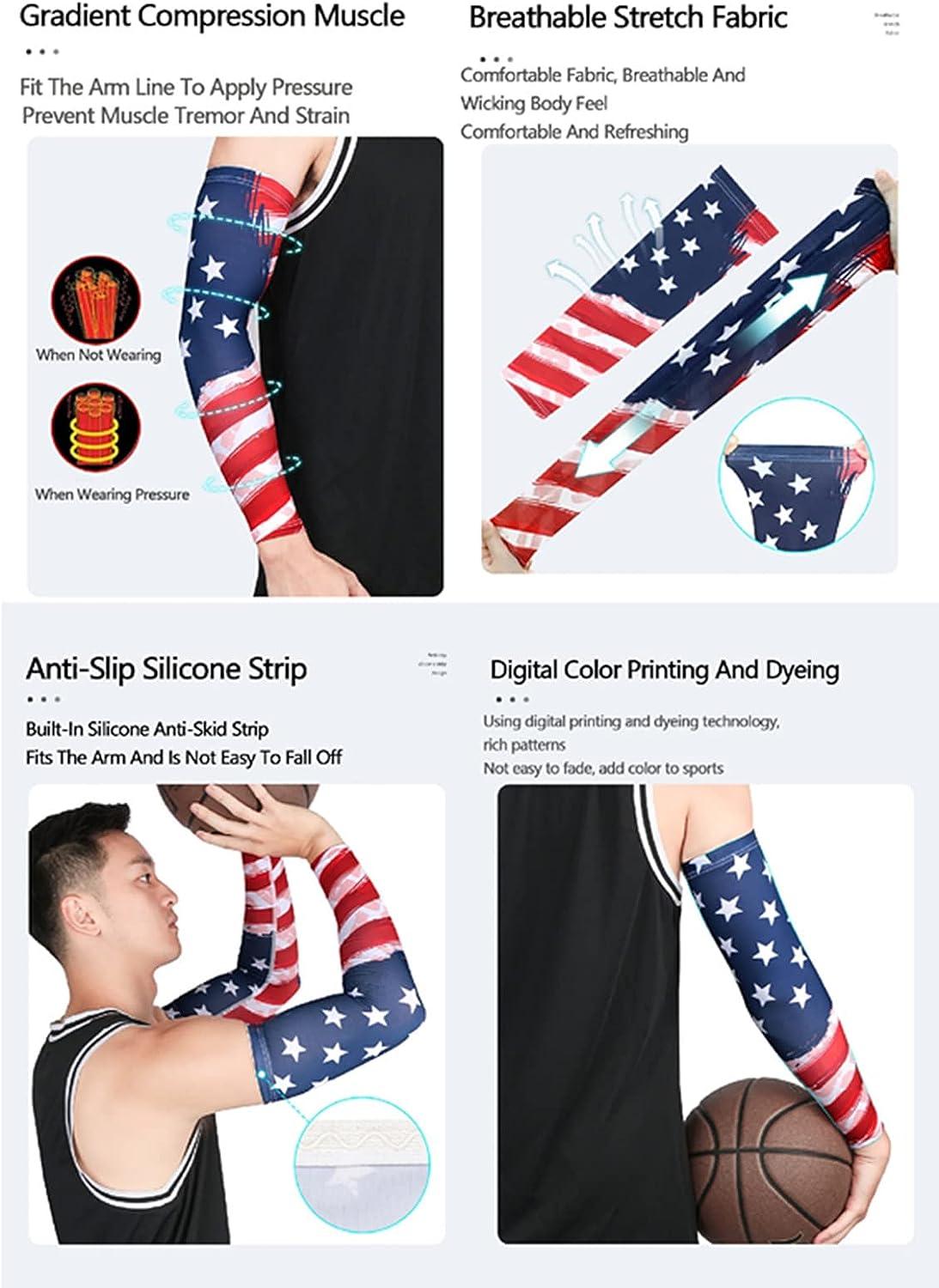 Digital Printing Driven Arm Sleeves Sports Athletic Compression