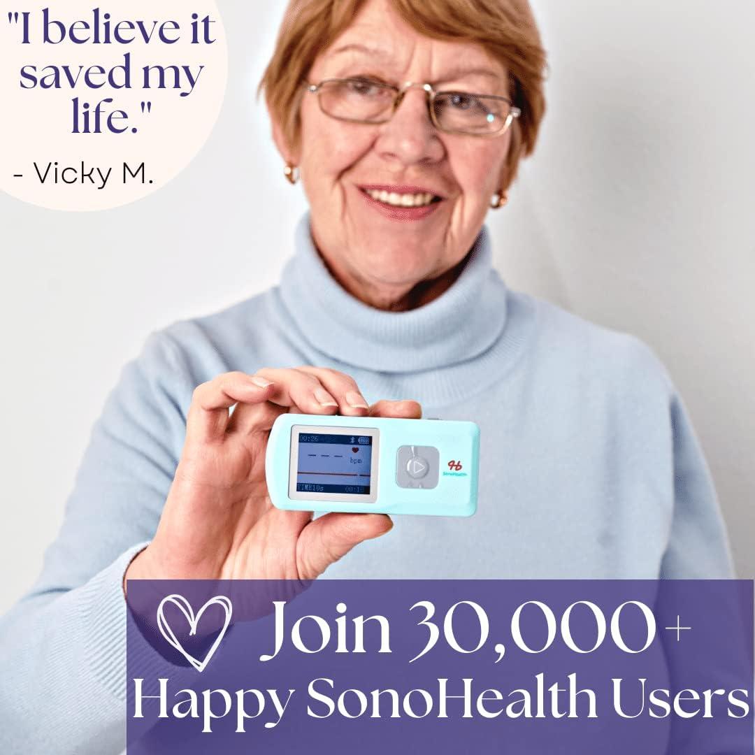 EKG Monitoring Device by Sonohealth Portable Heart Rate Monitor