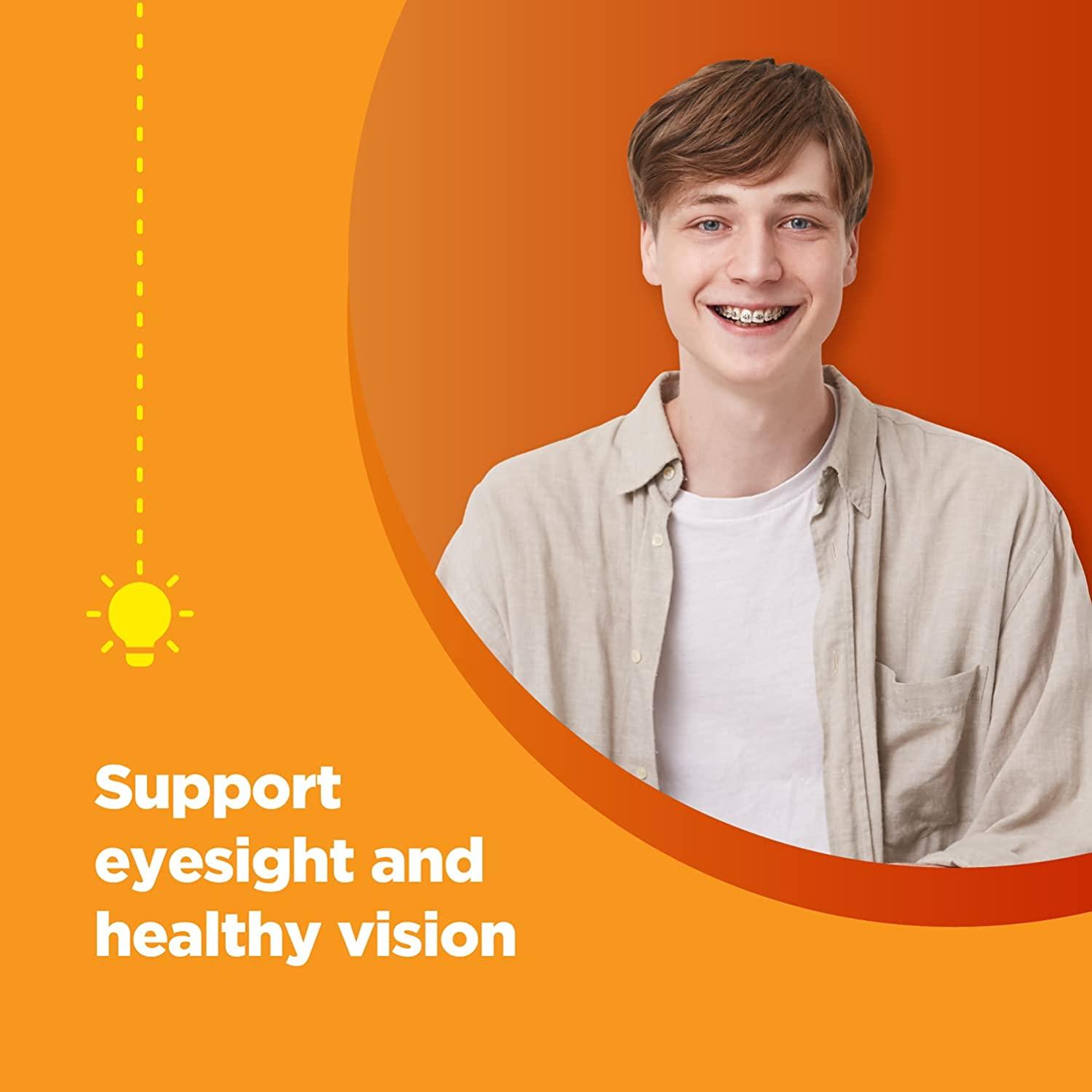 Lutein & Zeaxanthin Eye Vitamins for Adults Delicious Vegan Eye