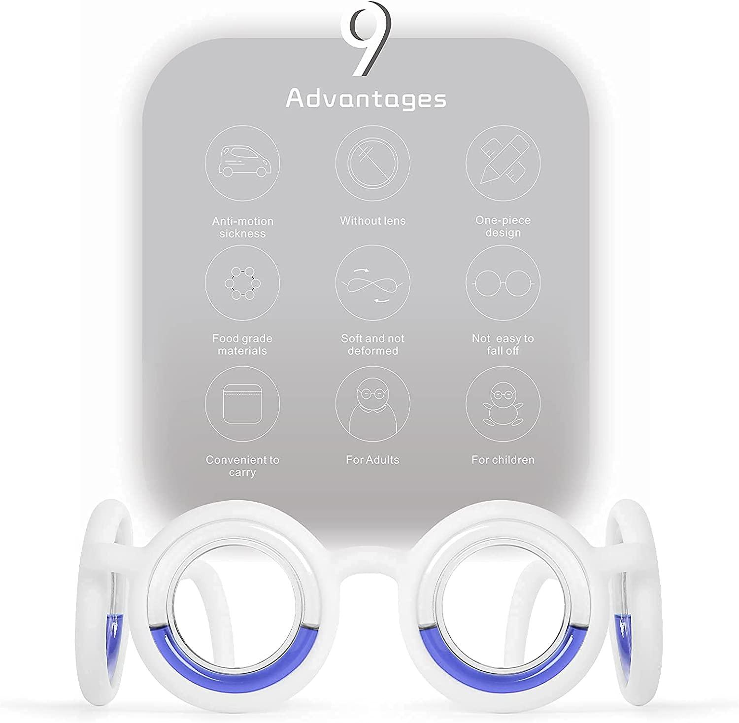 Hion Anti Motion Sickness Smart Glasses, UltraLight Portable Nausea