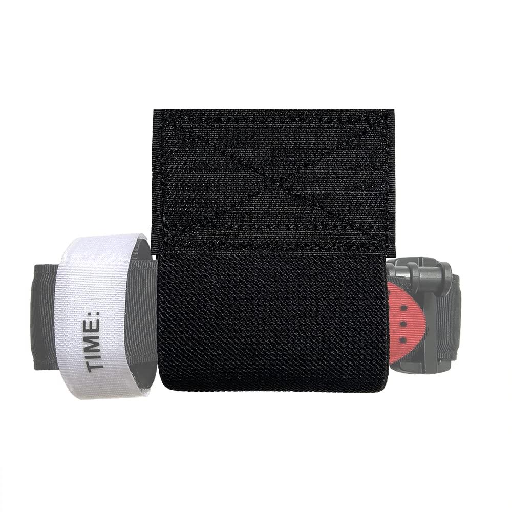 Dotacty Elastic Tourniquet Holder Black TQ Holster for Tactical Vest, Chest Rig, Duty Belt