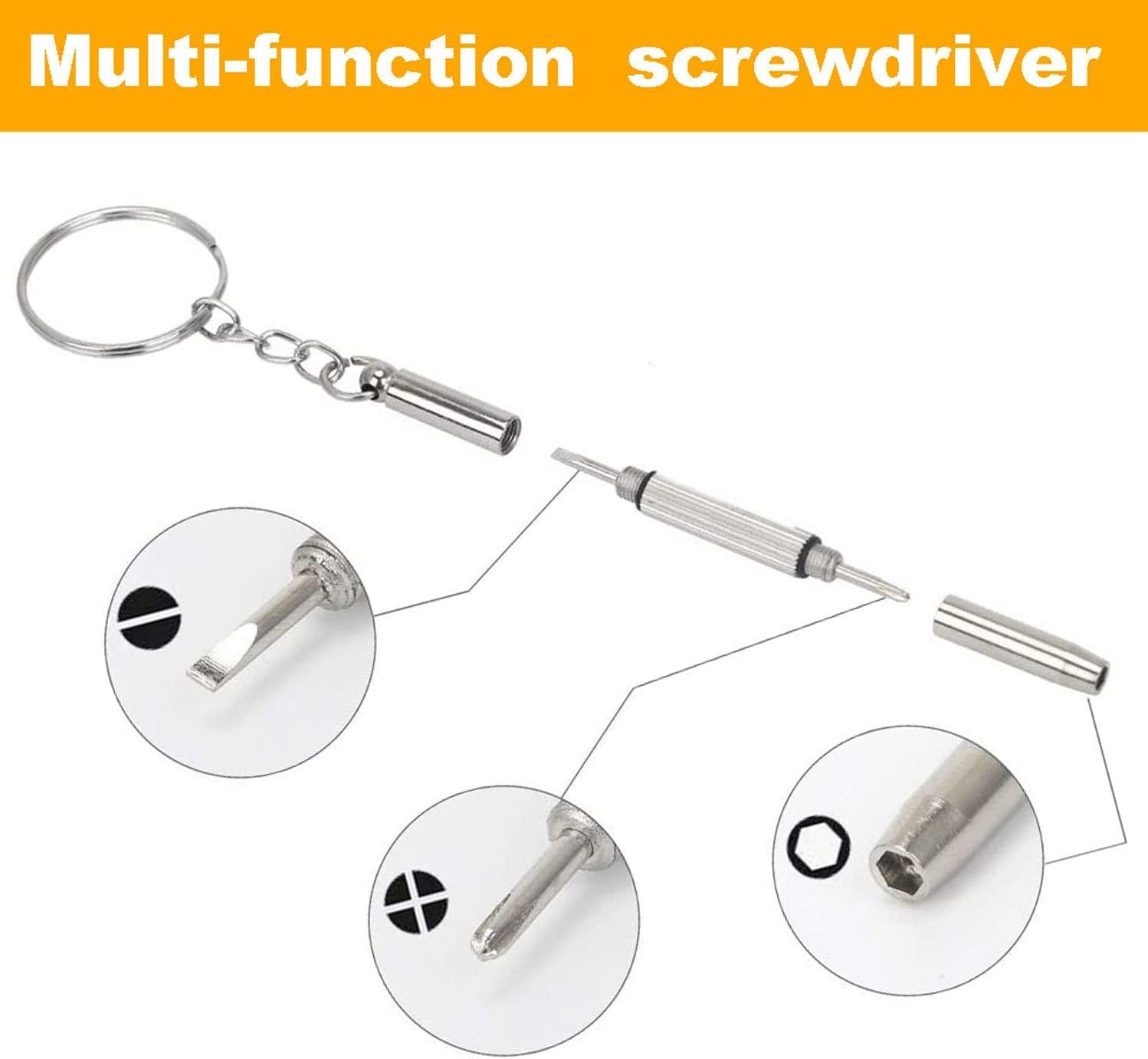 Eyeglasses Repair Kit, HKIDEE Sunglasses Repair Kit Include Glasses