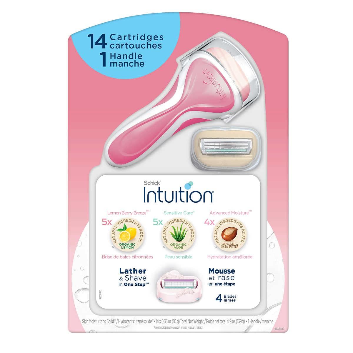 SCHICK INTUITION Women's Razor Variety Pack - 14 Refill Cartridges with ...
