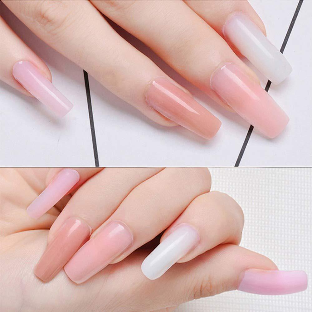 Yokilly Nail Forms for Acrylic Nails, 500PCS Nail Forms for Polygel Nail Tips Guide, Nail Forms