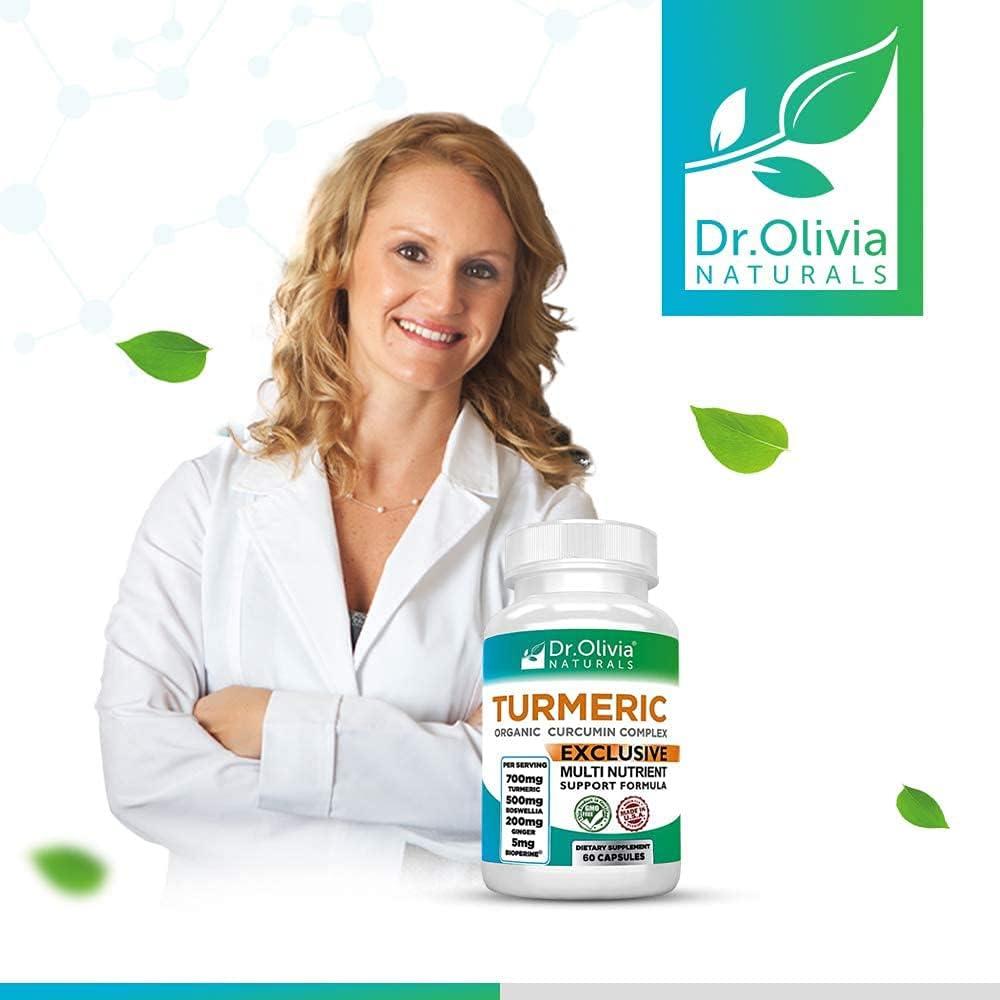 Dr. Olivia's Organic Turmeric Complex with Curcumin Boswellia Ginger