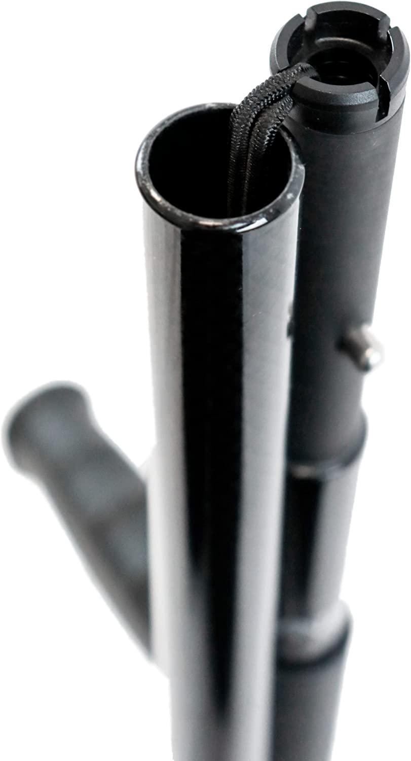 KMINA PRO Carbon Fiber Folding Crutches (x2) Adjustable Forearm