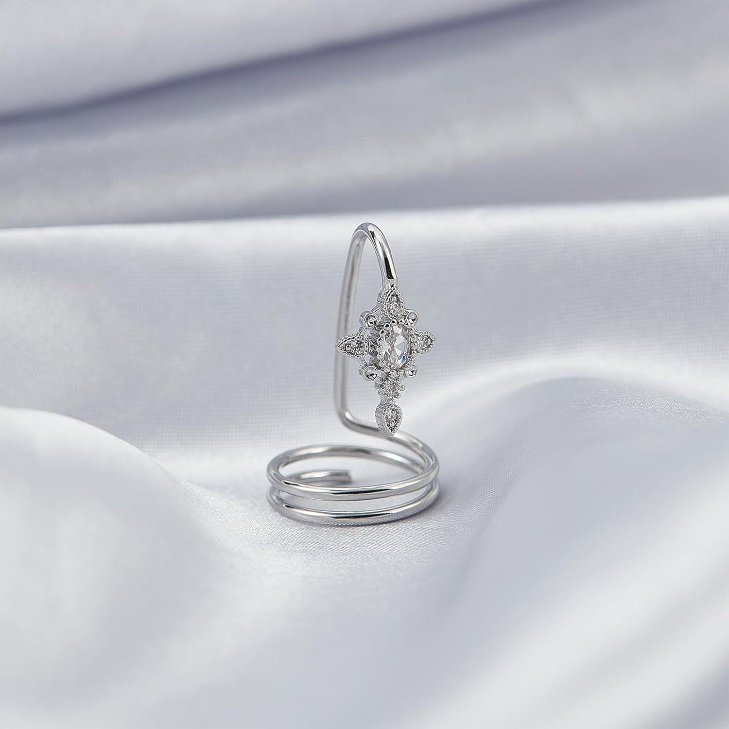 NICENEEDED Fingernagelring Für Damen – Verstellbar, Splitter-Design, Kupfer, Maniküre-Schmuck