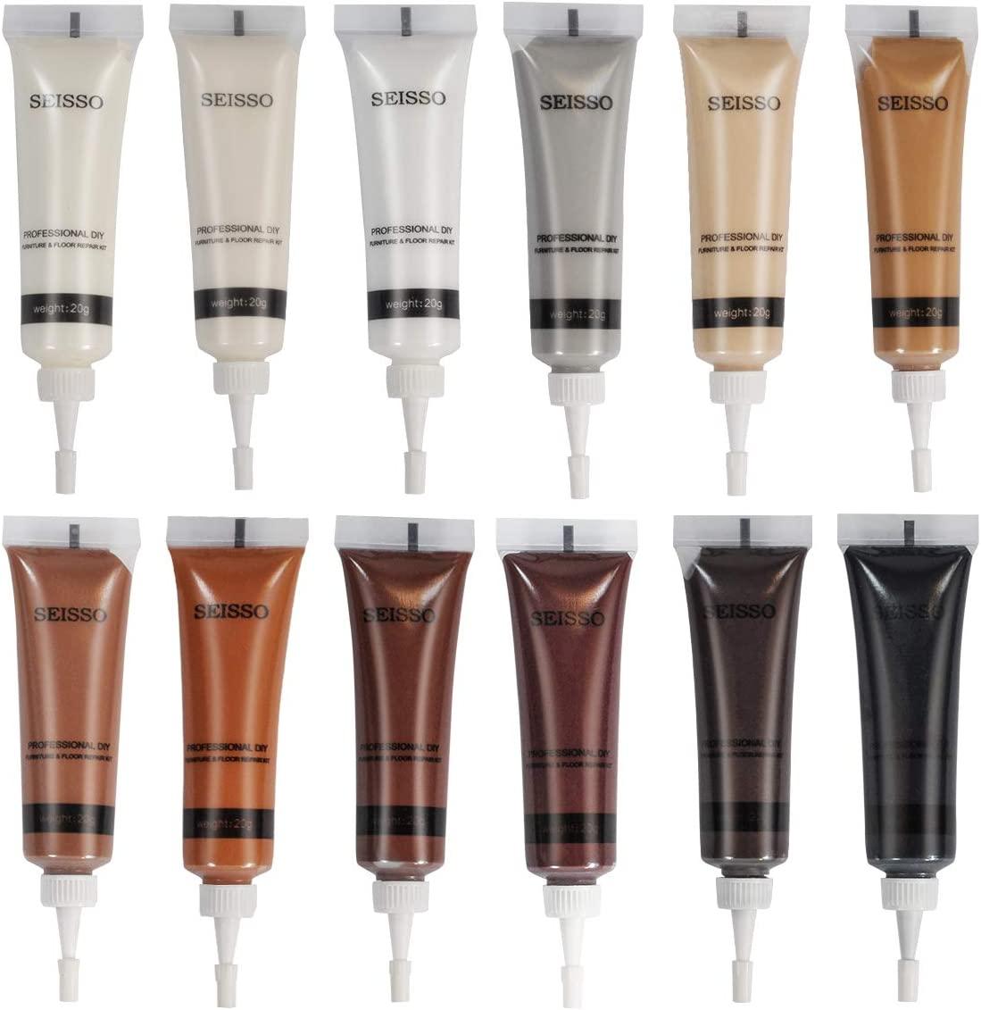 SEISSO Wood Furniture Repair Kit, Wood Floor Scratch Repair Kit, Wood