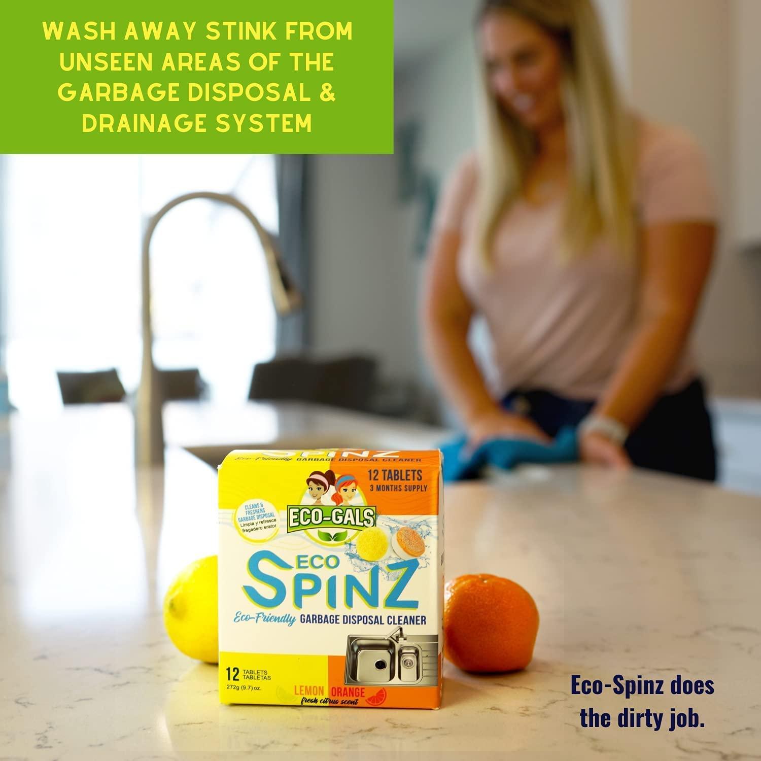 EcoGals Eco Spinz Garbage Disposal Cleaner and Deodorizer for Cleaning