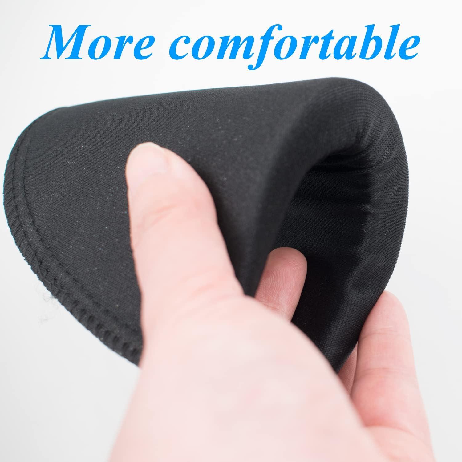 Thickness 2 cm / 0.78 INCH Foam Shoulder Pads Set Polyester Pad for Women  Men Teens Sewing Accessories Clothes Set-in Shoulder Pads White and Black 2  Pairs