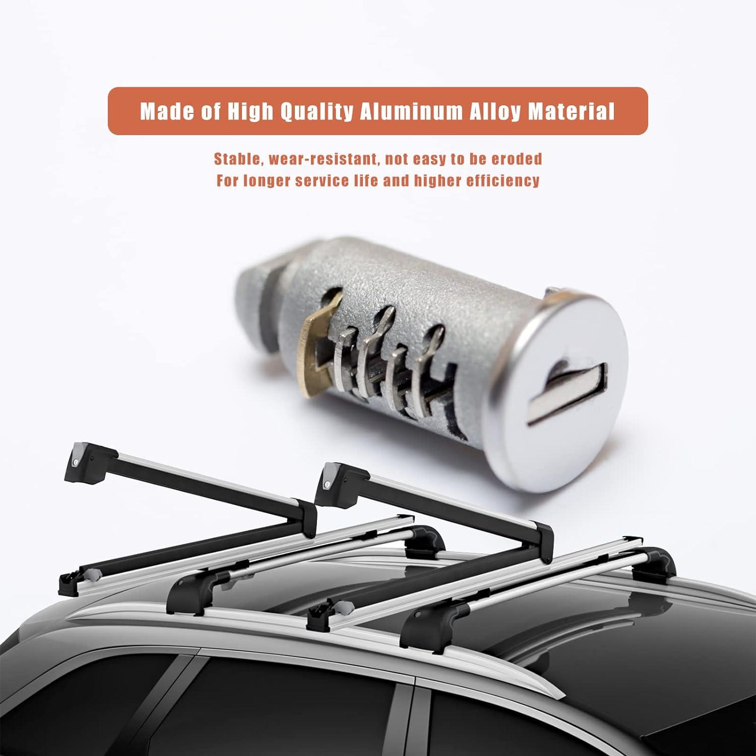 One-Key System Lock Cylinders Compatible with Thule Roof Racks and