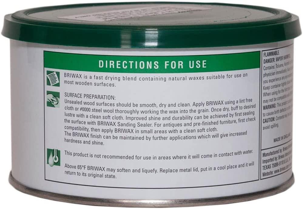 Briwax (Golden Oak) Furniture Wax Polish, Cleans, stains, and polishes