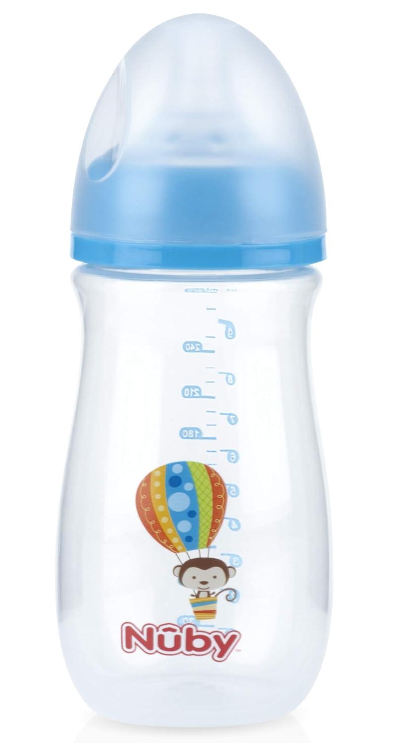 Nuby Tritan Wide Neck Non-Drip Bottles 9oz/270ml Pack Anti