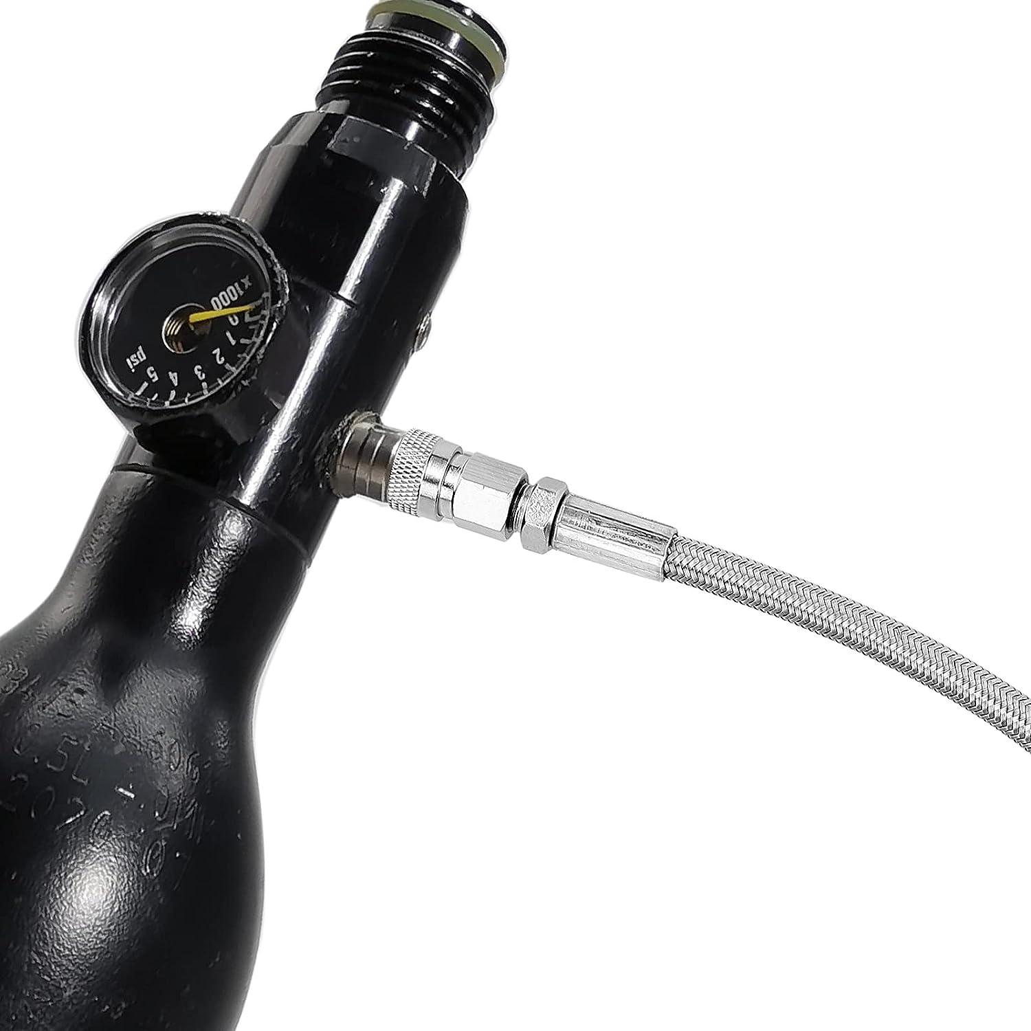 HK Paintball Airsoft Fill Whip Hose Extension 36 Stainless Steel