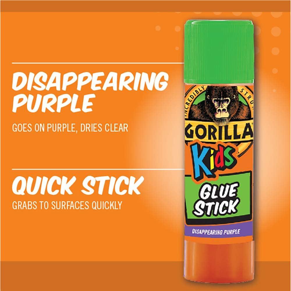 Gorilla Kids Disappearing Purple Glue Sticks Two 6 Gram Sticks