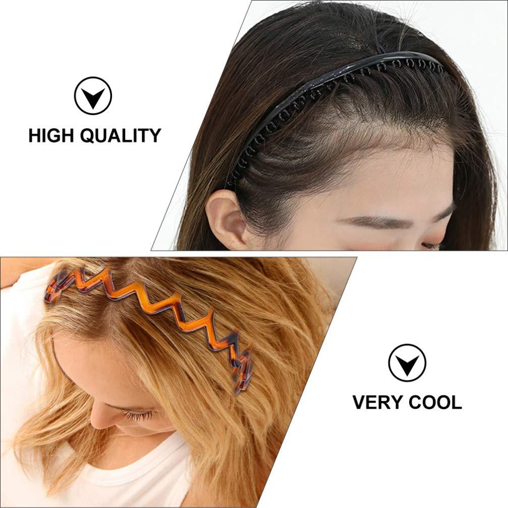 Beaupretty 6PCS Elastic Wavy Toothed Hairband Plastic Sharks Tooth